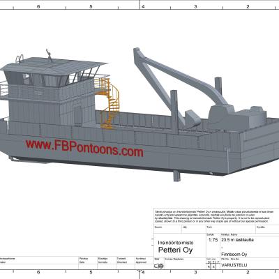 Motorised dredging vessels/barges