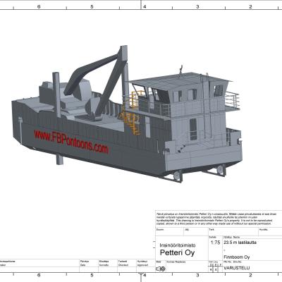 Motorised dredging vessels/barges